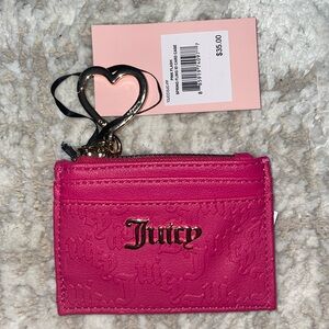 Juicy Couture ID case with key ring